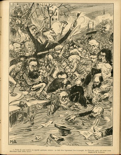 Illustration von Maurice Radiguet (1866-1941) in Le Rire von Maurice Radiguet