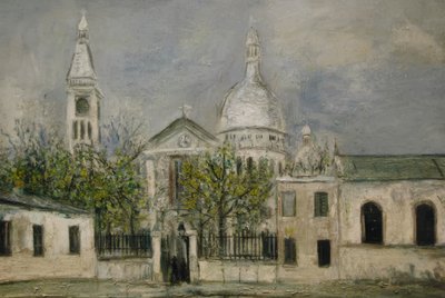 Kirche St. Pierre de Montmartre von Maurice Utrillo