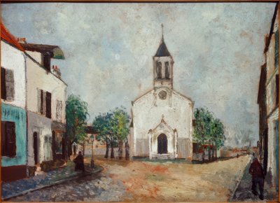 Kirche in Villanteuse von Maurice Utrillo