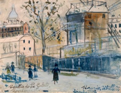 Moulin de la Galette von Maurice Utrillo