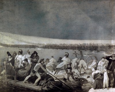Rückzug aus Russland (1812): Der Übergang der Beresina durch die französische Armee am 28. November von Mauro Conconi
