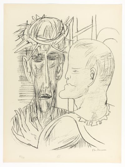 Christus und Pilatus, Platte 15 aus Day and Dream von Max Beckmann