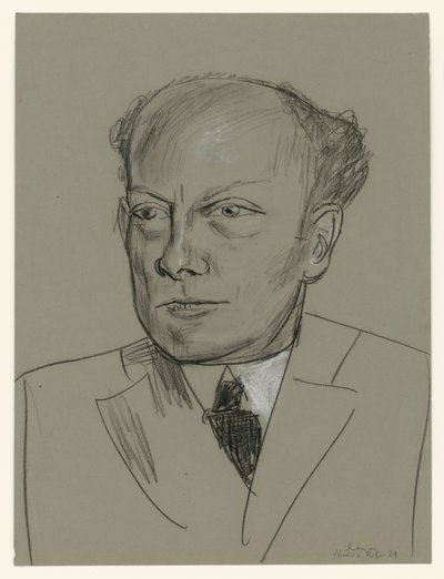 Studie zum Bildnis Gottlieb Friedrich Reber (Kopf) von Max Beckmann