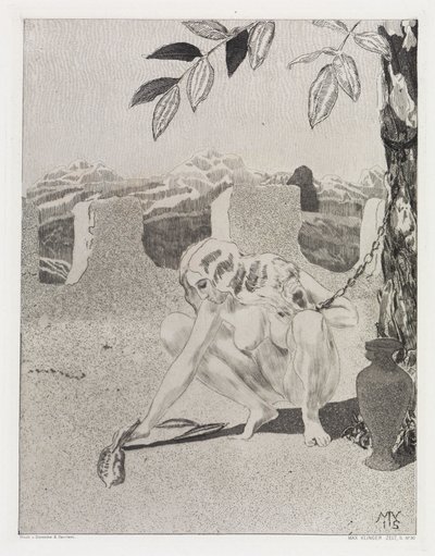 Auf dem Turm (Zelt, Opus XIV, 2. Teil, Nr. 30) von Max Klinger
