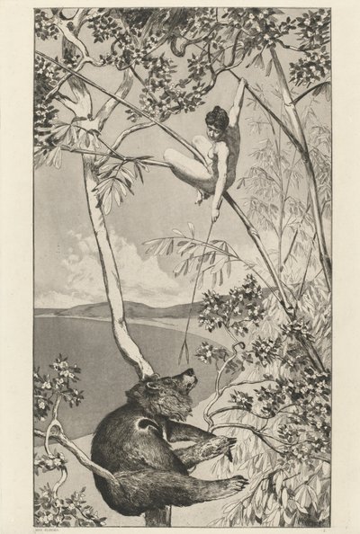 Bär und Elfe von Max Klinger