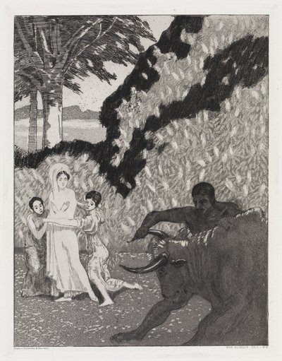 Der Stier (Zelt, Opus XIV, 1. Teil, Nr. 6) von Max Klinger