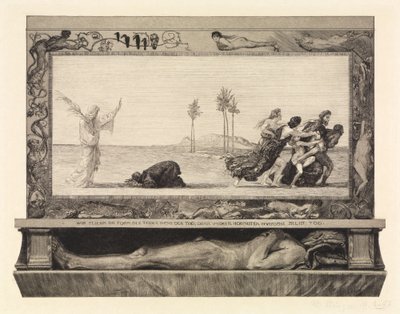 Der Tod als Heiland (Vom Tode, Erster Teil, Opus XI, Blatt 10) von Max Klinger