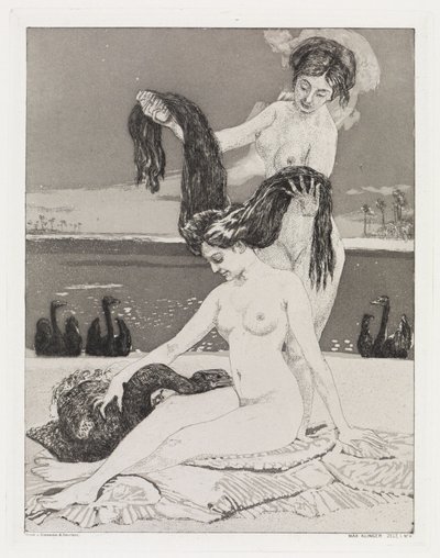 Die Schwäne (Zelt, Opus XIV, 1. Teil, Nr. 4) von Max Klinger