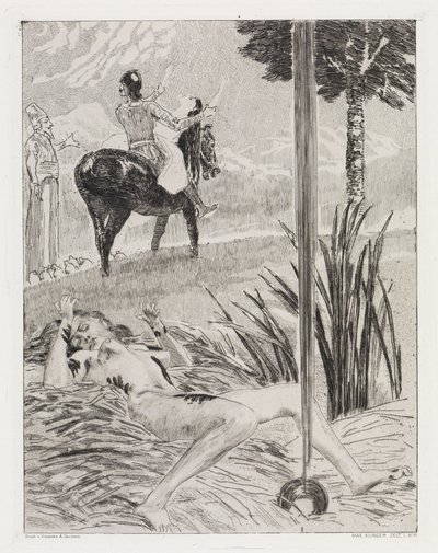 Mord und Entführung (Zelt, Opus XIV, 1. Teil, Nr. 17) von Max Klinger