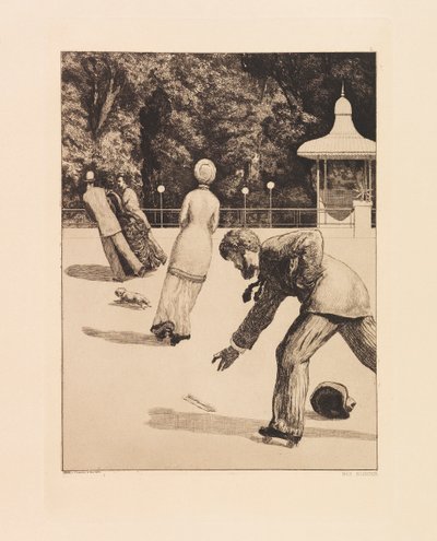 Opus VI, aus Paraphrase über das Finden eines Handschuhs, 1881 von Max Klinger