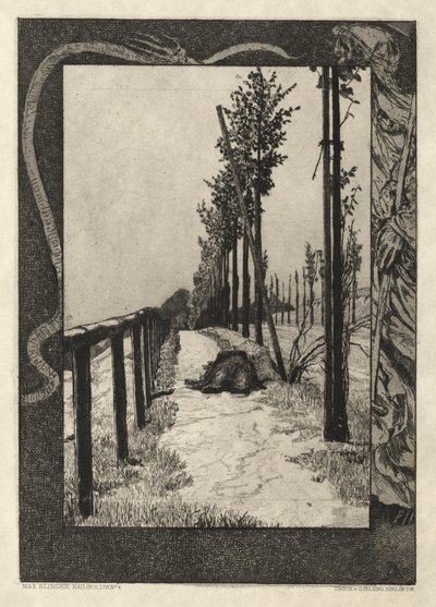 Vom Tode I, Opus II, 1889 Nr. 4 von Max Klinger