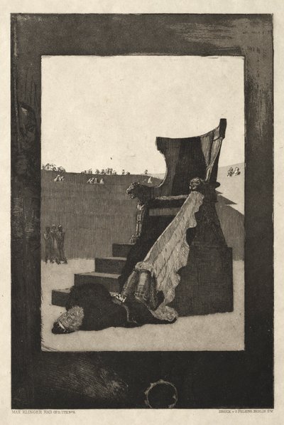 Vom Tode I, Opus II, 1889 Nr. 6 von Max Klinger