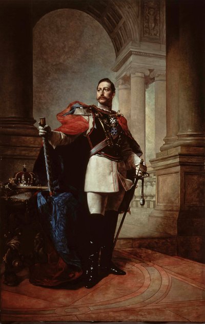 Porträt des deutschen Kaisers Wilhelm II. 1859-1941, König von Preußen, 1904 von Max Koner