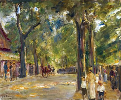 Figuren auf der Großen Seestraße in Wannsee von Max Liebermann