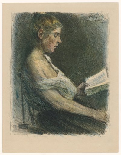 Lesendes Mädchen von Max Liebermann