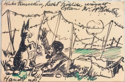 1. Weltkrieg Osterglückwunsch von Max Pechstein
