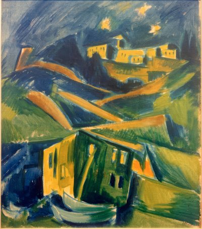 Küste bei Monte Rosso al Mare von Max Pechstein