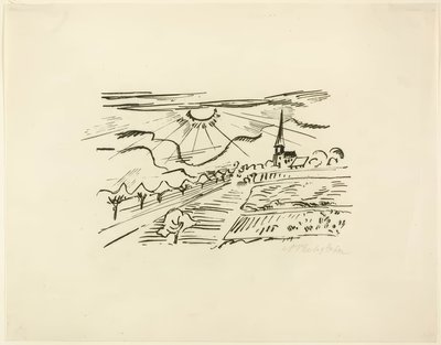 Thüringen, aus Reisebilder: Italien-Südsee von Max Pechstein