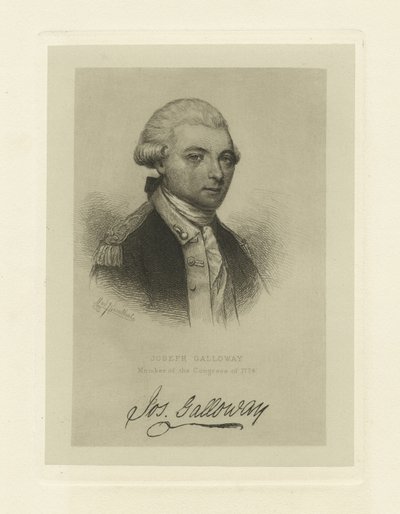 Joseph Galloway, Mitglied des Kongresses von 1774, ca. 1885 von Max Rosenthal