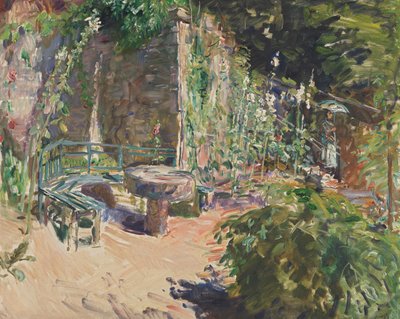 Sonnige Gartenecke von Max Slevogt