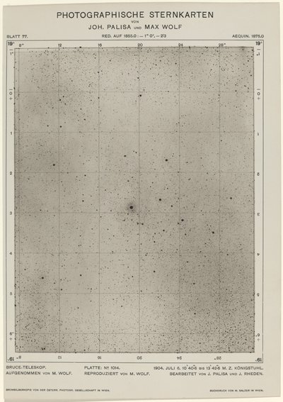 Photographische Sternkarten (6. Juli 1904) von Max Wolf and Joh. Palisa