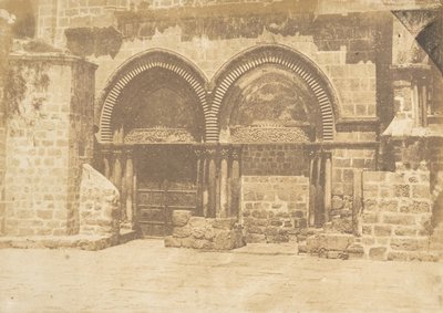 Fassade der Kirche des Heiligen Grabes in Jerusalem Nr. 1 von Maxime Du Camp