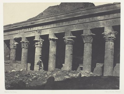 Großer Tempel der Isis in Philä, Galerie Orientale; Nubien, Platte 73 aus dem Album "Ägypten, Nubien, Palästina und Syrien" (1852) von Maxime Du Camp