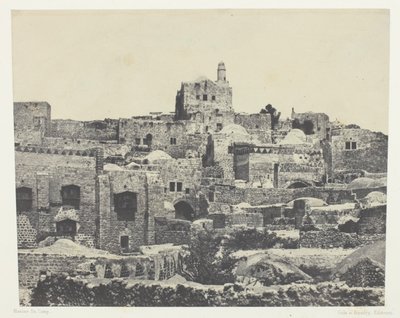 Jerusalem, Westliches Viertel; Palästina von Maxime Du Camp