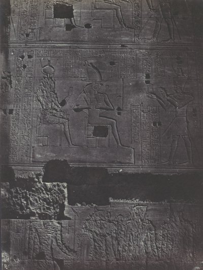 Nubien. Großer Tempel der Isis A Philoe. Westliche Mauer von Maxime Du Camp