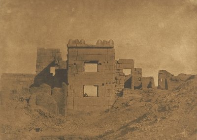 Pavillon oder Gynäkeion von Ramses-Meiamoun, in Medinet-Habou, 1849-50 von Maxime Du Camp