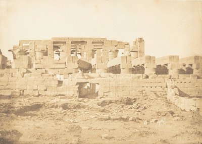 Südliches Tor der Hypostylhalle des Palastes von Karnak, Theben, 1849-50 von Maxime Du Camp
