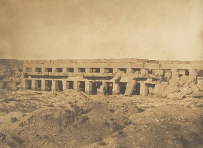 Promenoir von Thutmosis III - Letzte Galerien des Palastes von Karnak Theben, 1849-50 von Maxime Du Camp