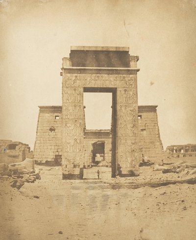 Propylon des Tempels von Khons, in Karnak, Theben, 1849-50 von Maxime Du Camp