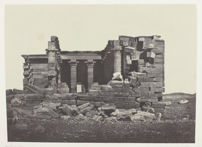 Tempel von Maharakkah (Hièra Sycaminos der Griechen); Nubien, Platte 96 aus dem Album "Ägypten, Nubien, Palästina und Syrien" (1852) von Maxime Du Camp