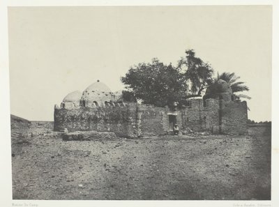 Grab von Cidi-Abdellah-el-Marabout, Oberägypten, 1849-51, gedruckt 1852 von Maxime Du Camp
