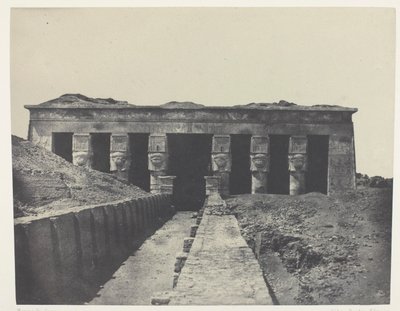 Gesamtansicht, Großer Tempel von Dendera (Teutyres), Oberägypten von Maxime Du Camp