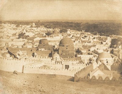 Gesamtansicht des Friedhofs von Siout, 1849-50 von Maxime Du Camp