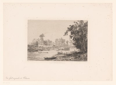 Ansicht der Seine in Neuilly von Maxime François Antoine Lalanne