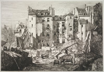 Abriss für die Eröffnung der Rue des Écoles von Maxime Lalanne
