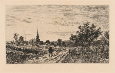 Abendlandschaft (Rückkehr zur Unterkunft) von Maxime Lalanne