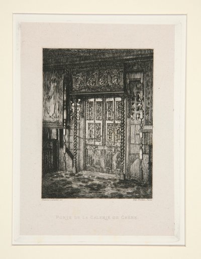 Porte de la galerie de chêne, Platte 8 aus der Suite Chez Victor Hugo von Maxime Lalanne