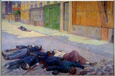 Eine Straße in Paris im Mai 1871 oder die Kommune von Maximilien Luce