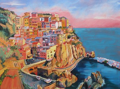 Lebendige italienische Küste von Maxine Shore