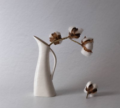 Minimalistische Baumwollvase von May G