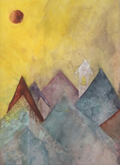 Goldenes Berghaus von May Hilma