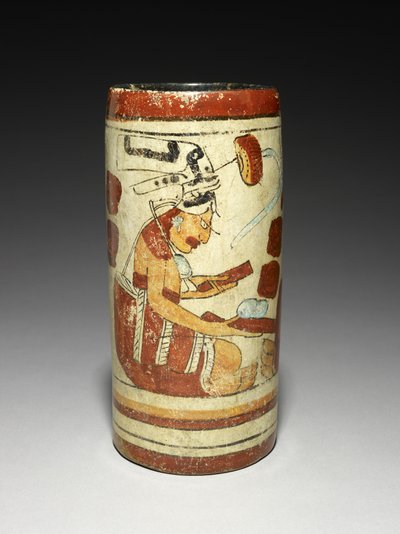 Vase mit Darstellungsszene, 600-900 n. Chr. von Mayan