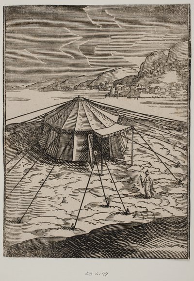 Türkisches Militärzelt von Melchior Lorck