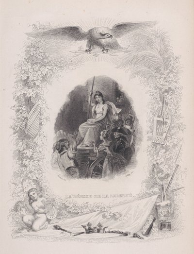 Die Göttin Freiheit, aus den Liedern von Béranger, 1829 von Melchior Peronard