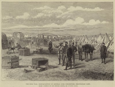 Der Zulukrieg, Hauptquartier von General Lord Chelmsford, Erzungayan Camp von Melton Prior