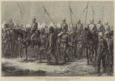 Der Zulukrieg, Rückkehr der Botschafter von Cetewayo zu Lord Chelmsford von Melton Prior